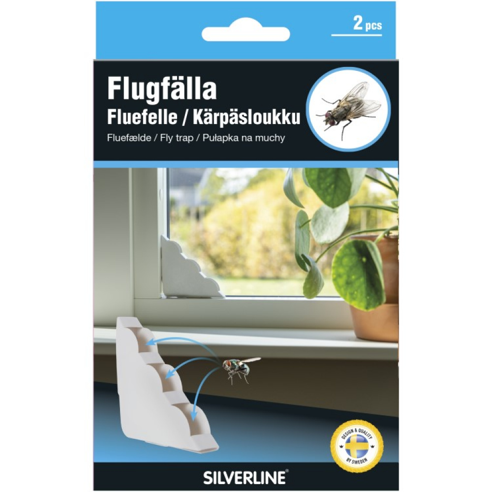 Diskret flugfångare till fönster 2-pack i gruppen Säkerhet / Skadedjur / Insektsskydd hos SmartaSaker.se (13928)