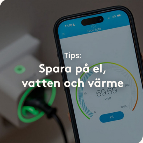 Spara på el, vatten och värme