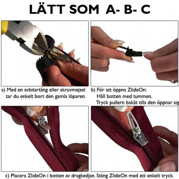 byta löpare dragkedja byta löpare dragkedja