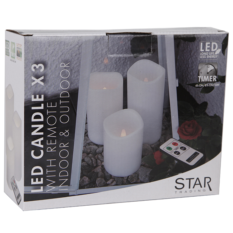 Blockljus med fjärrkontroll Blockljus med fjärrkontroll