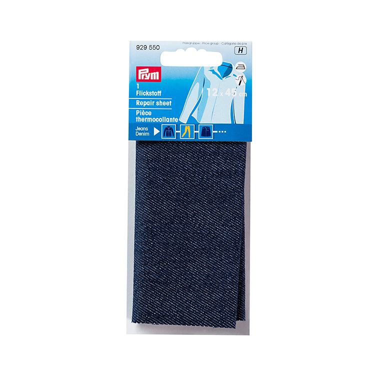 Laglappar till jeans, 1-pack Mörkblå 45x12 cm