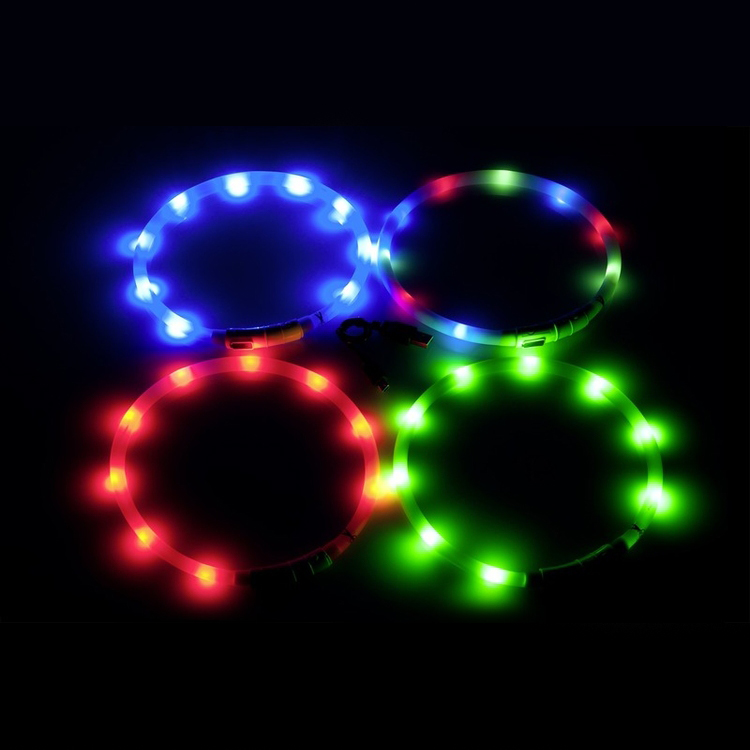 Visio Light LED lysande hundhalsband Blinkande LED lampa för hund och katt Smarta saker