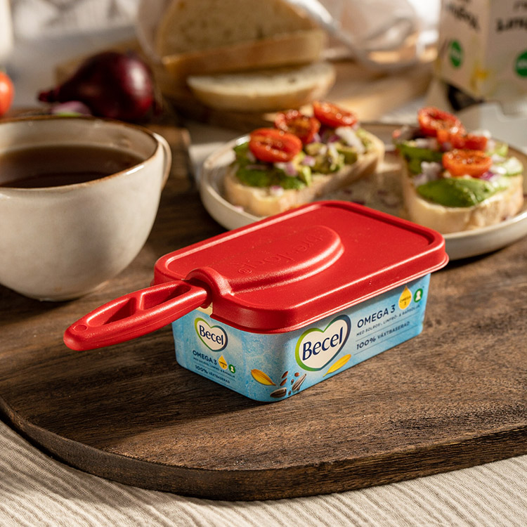 Brelock, lock med smörkniv, 400 g Röd