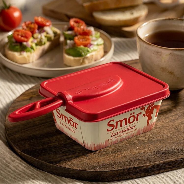 Brelock, lock med smörkniv, 600 g Röd