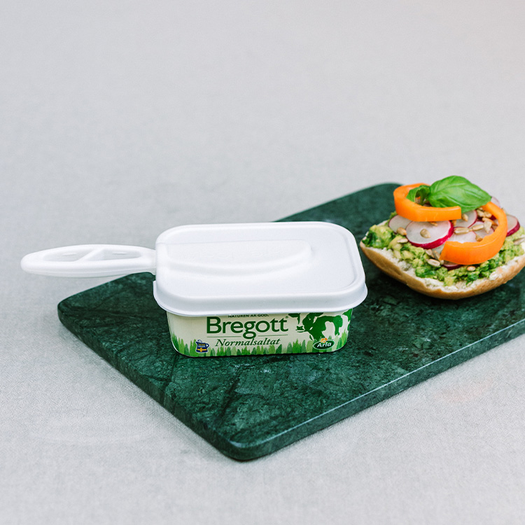 Brelock, lock med smörkniv, 300 g Vit