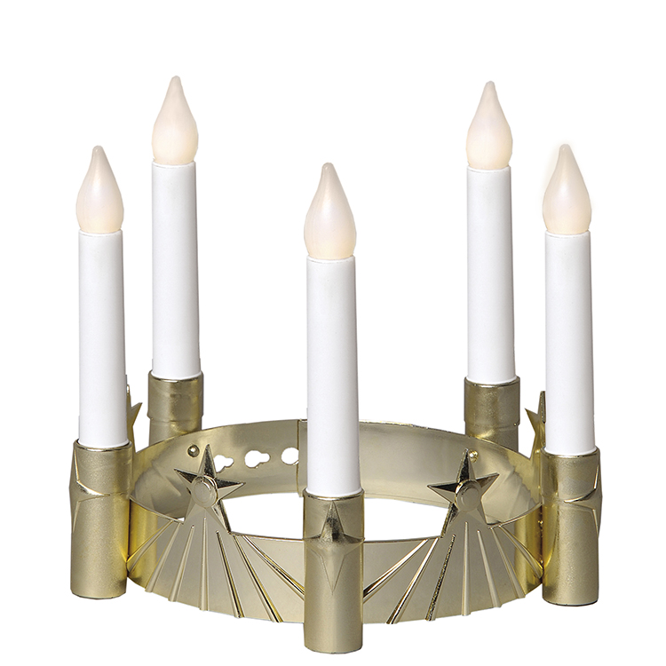 Luciakrona med LED i plast