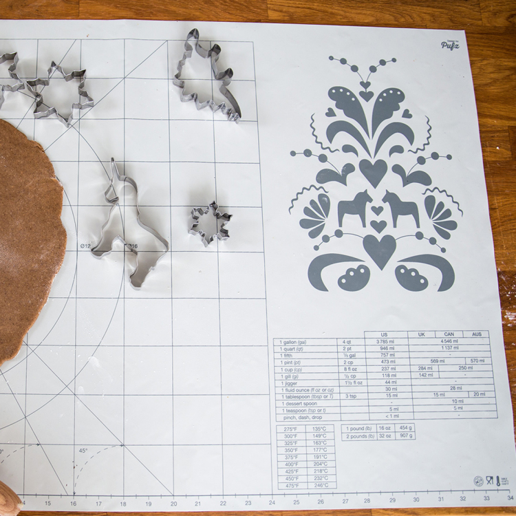 Stor bakmatta med mått & skalor