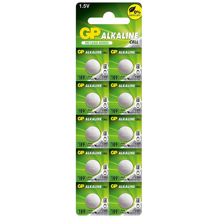 Batteri LR54 eller AG10, 10-pack