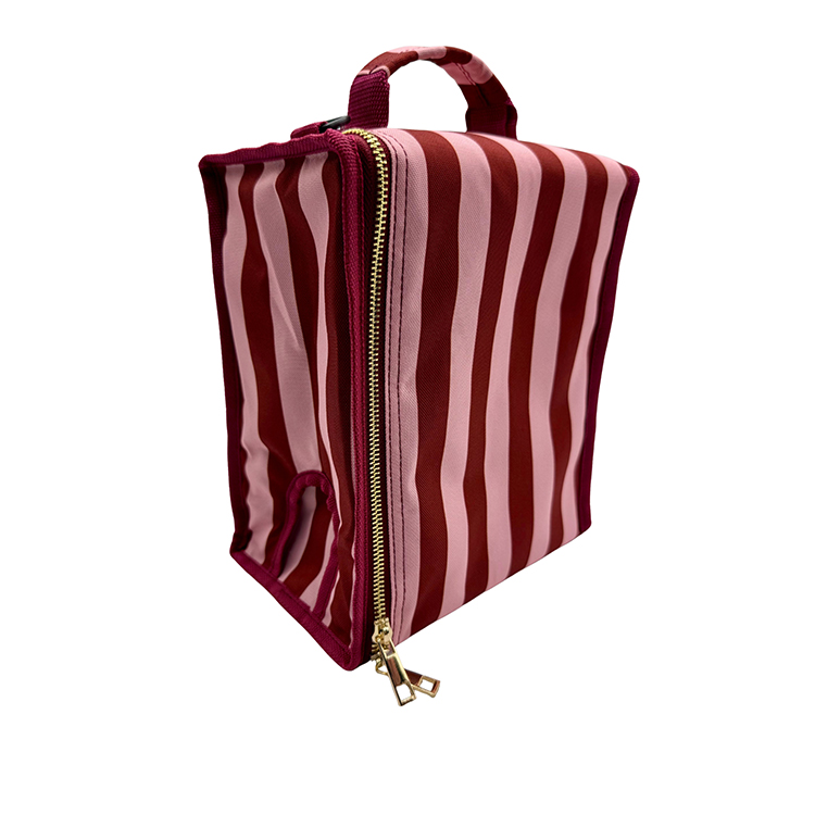 Kylväska för boxvin, Rosa Randig