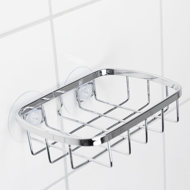 Rostfritt tvålfat med sugpropp