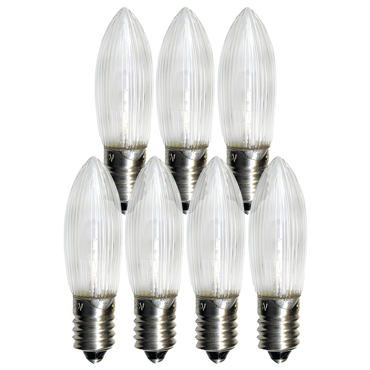 LED-lampor till ljusstakar och julgransljus 7-pack