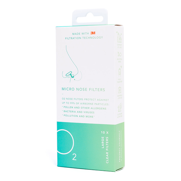 Näsfilter, 10-pack Large