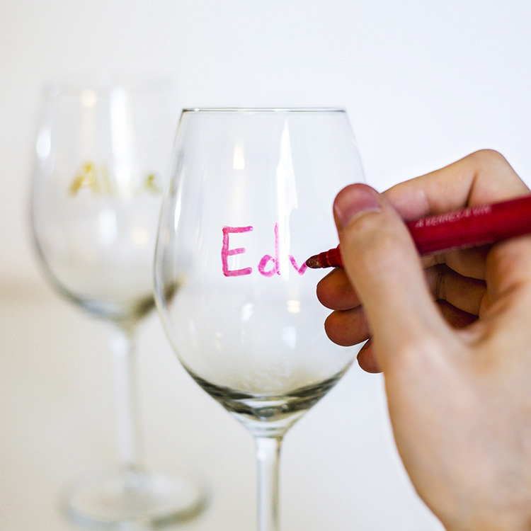 Märkpennor för glas