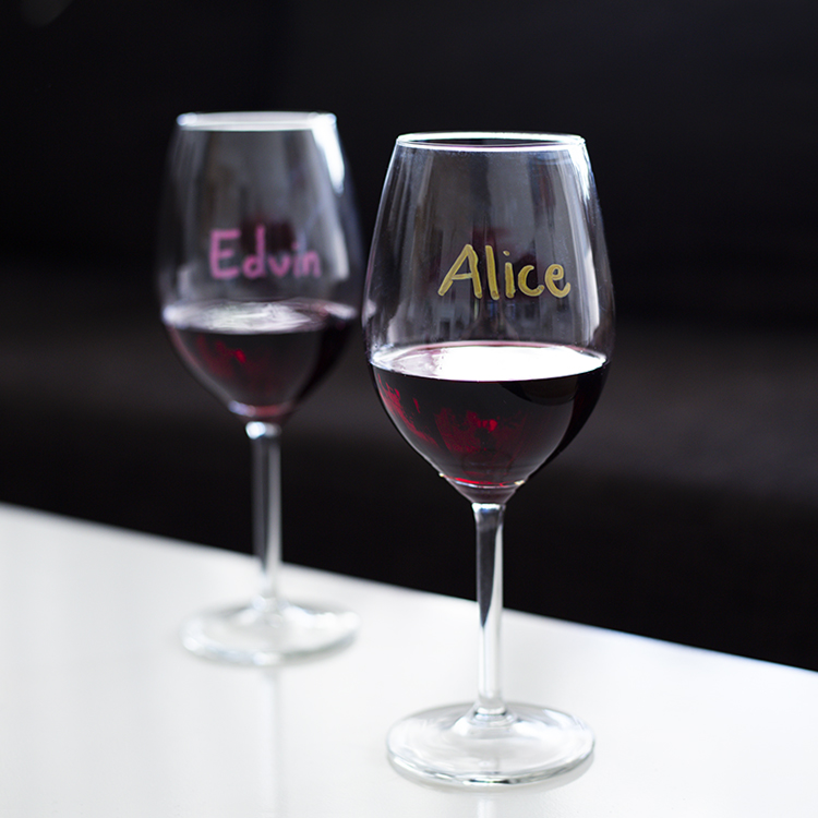 Märkpennor för glas