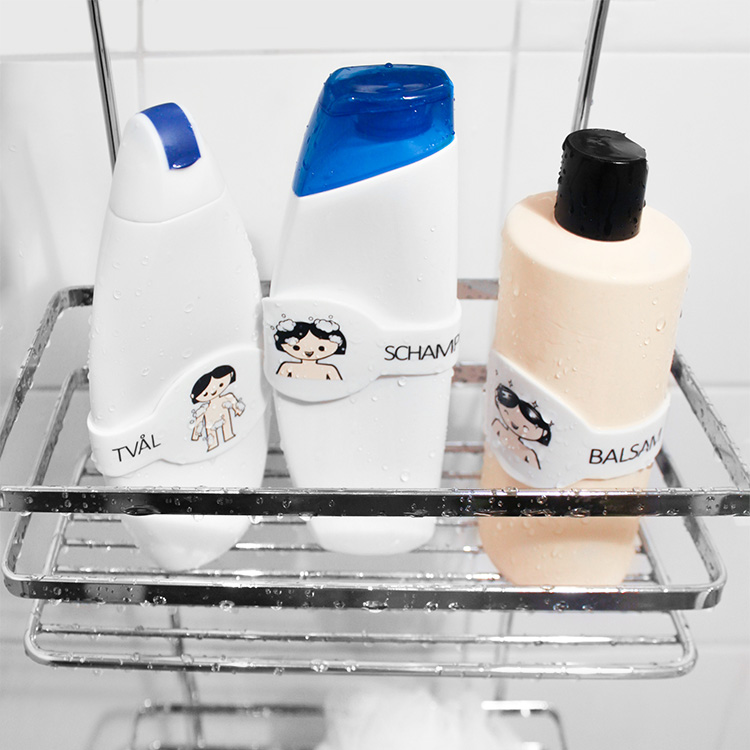 Läs mer om Smart etikett till tvål- & schampoflaskor, Tvål