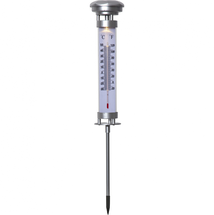Solcellsladdad utomhustermometer
