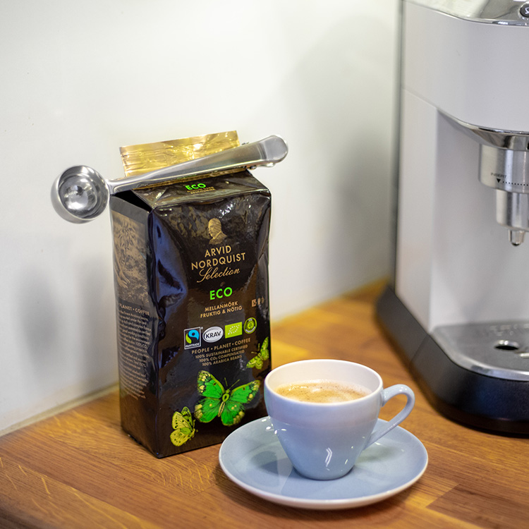 Kaffemått med klämma
