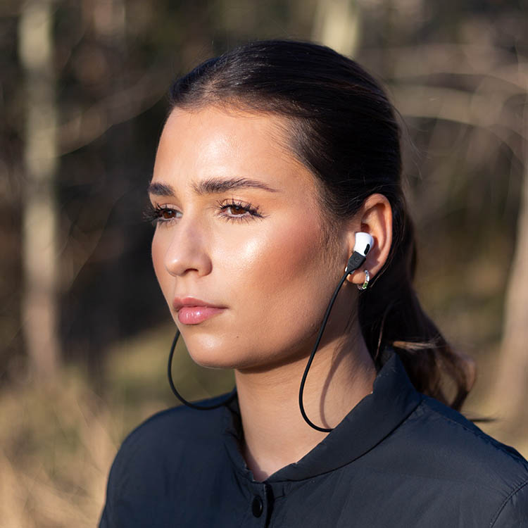 Halsrem till AirPods 2-pack, Svart