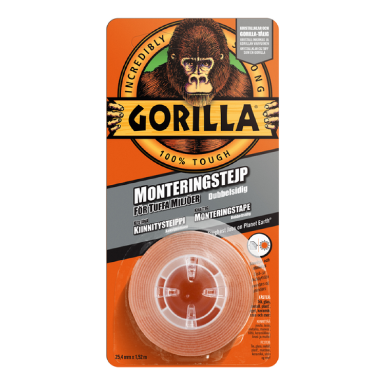 Dubbelhäftande Gorilla Tape