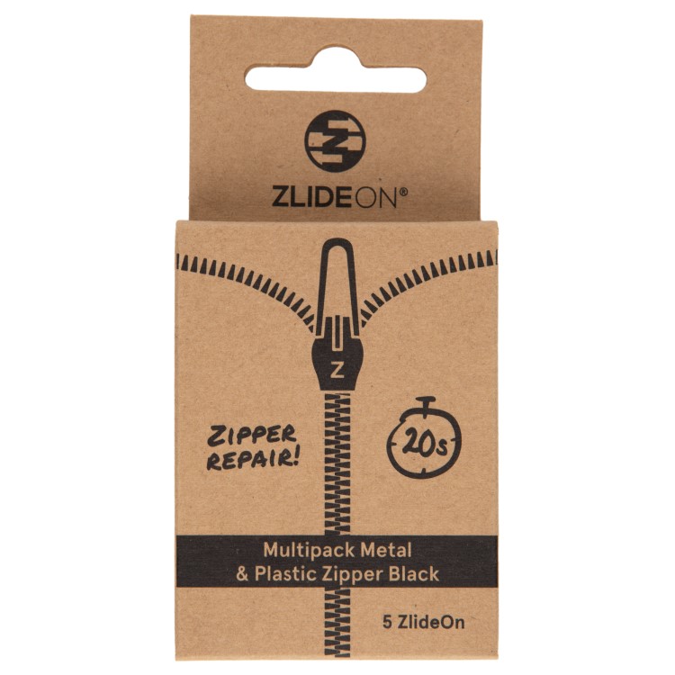 Zlideon Multipack, 5-pack Svart Metal/Plastic