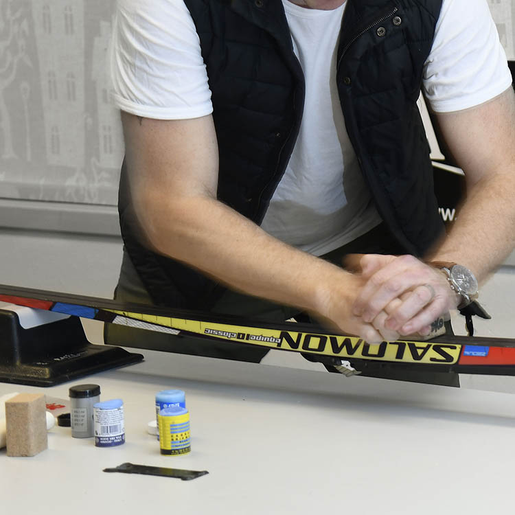 Portabelt vallaställ för längdskidor