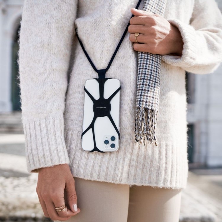 Mobilhalsband, Svart