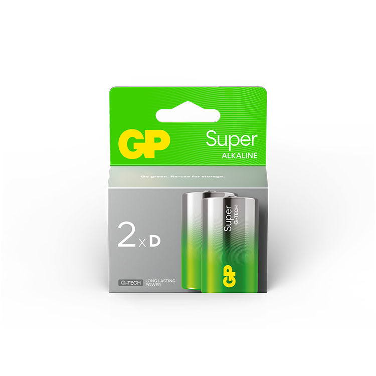Batteri D eller LR20 2-pack