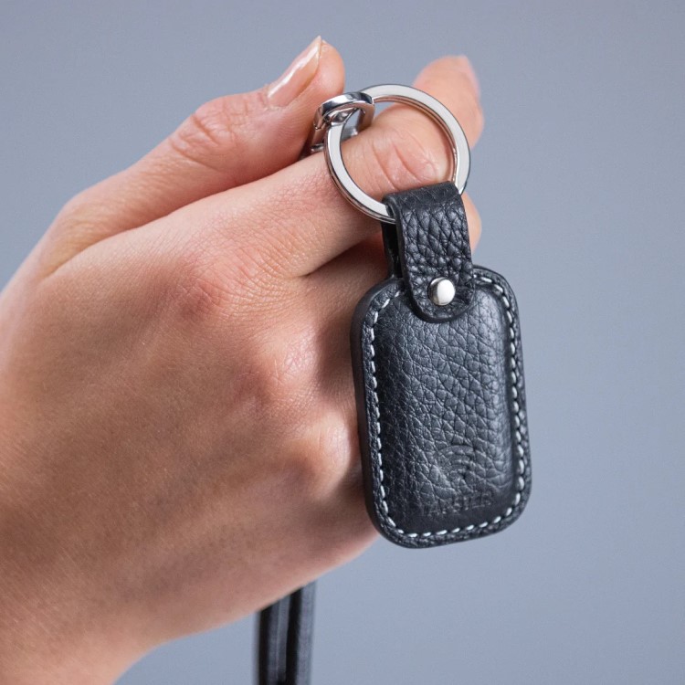 Betalningsnyckelring läder Tapster, Svart
