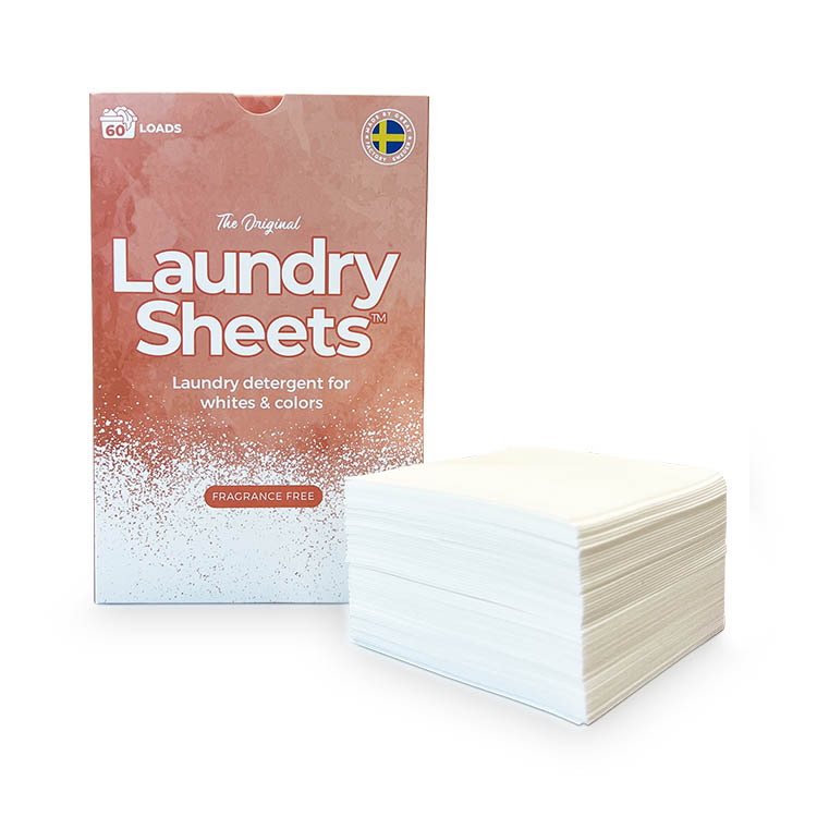 Läs mer om Tvättmedelsark Laundry Sheets, 60-pack Oparfymerad