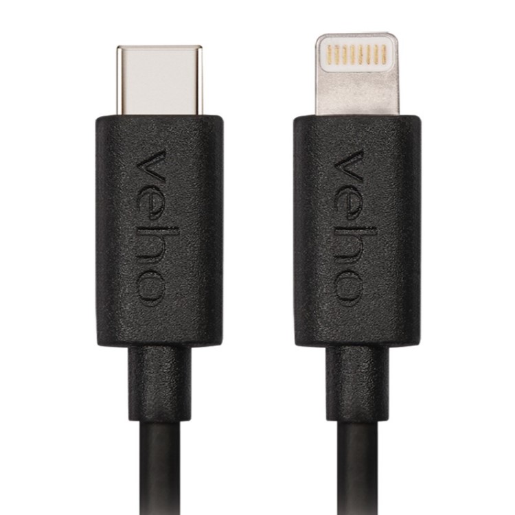 Kort USB-kabel 20cm USB-C till Lightning