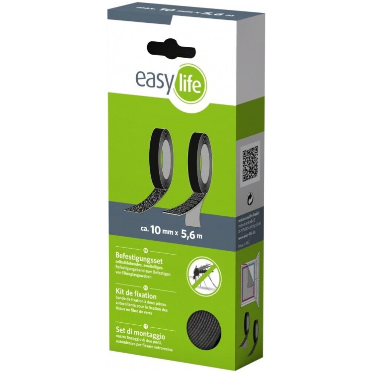 Extra kardborreband till svart pollennät