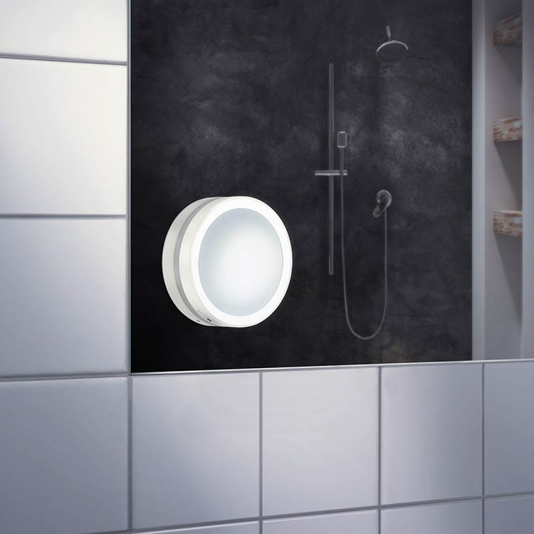 Förstoringsspegel med belysning, Smedbo, Vit | Hemmet - Badrum | Pryloteket