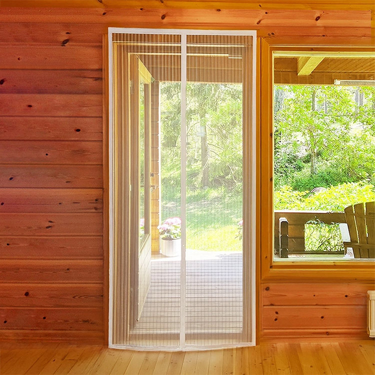 Myggnät med magnet för dörr, Vit