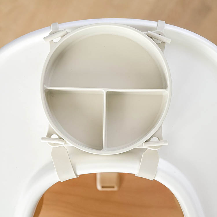 Barntallrik med sugpropp och sp&auml;nnband, Gr&aring;