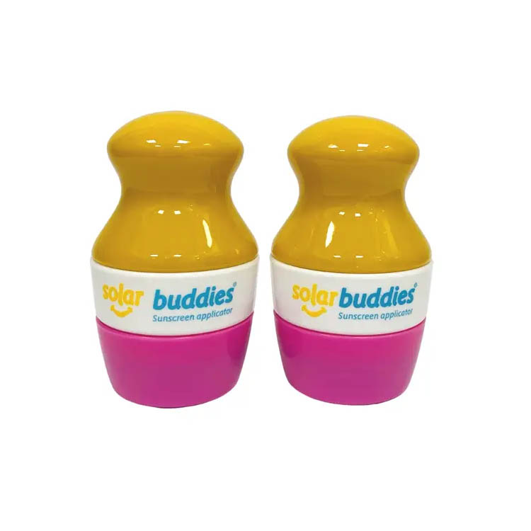 Solkrämsapplikator Solar Buddies, 2-pack Rosa