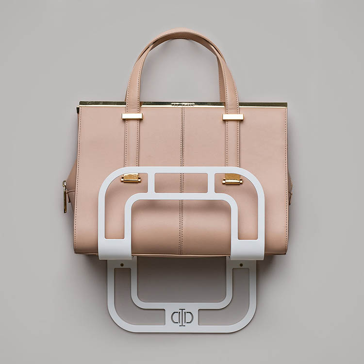 Väskhylla för handväska, Vit