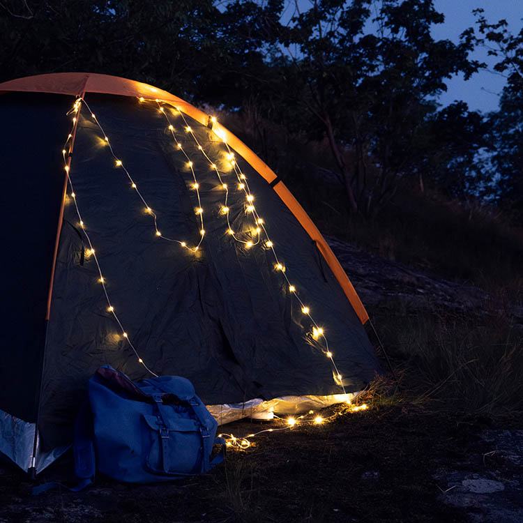 Utdragbar ljusslinga