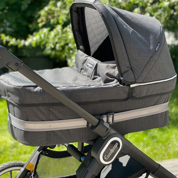 Reflexband till vagn, Grå