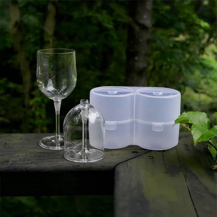 Hopfällbart vinglas 2-pack