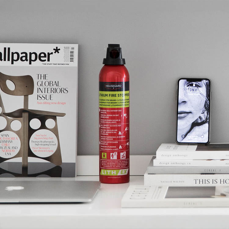 Släckspray för litiumjonbatterier