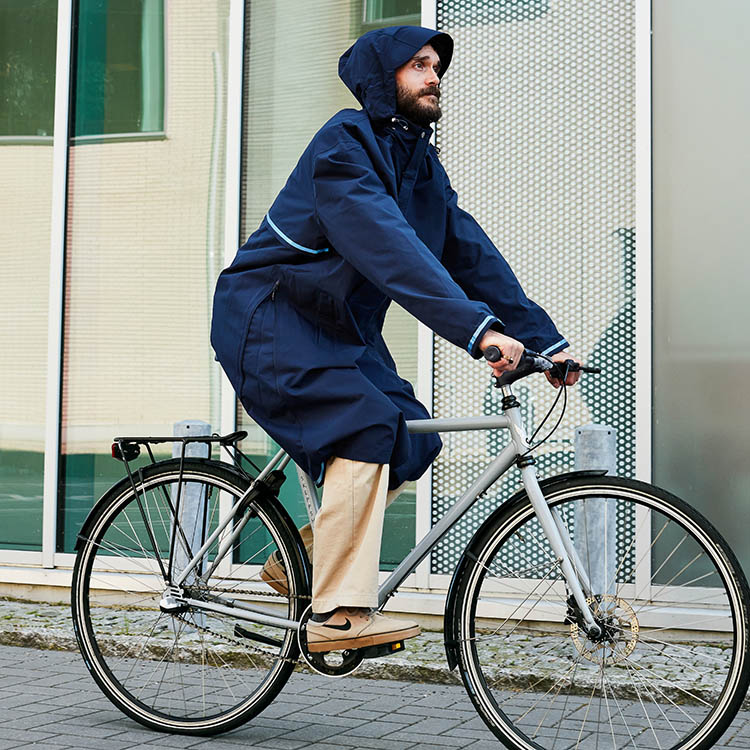 Cykelregnjacka Blå M