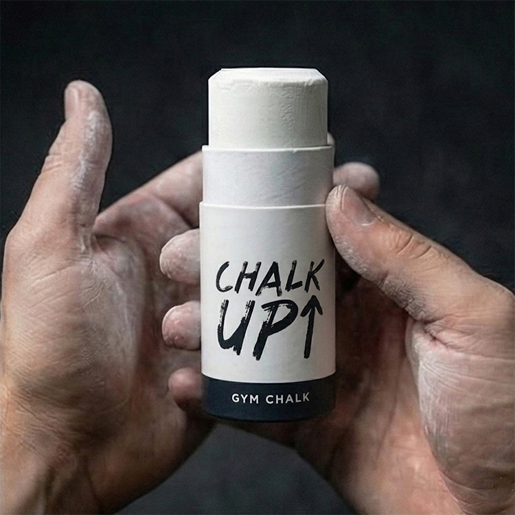 Kalkstift för träning, Chalk up