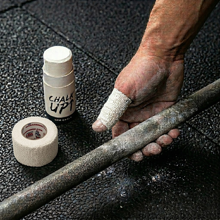 Kalkstift för träning, Chalk up