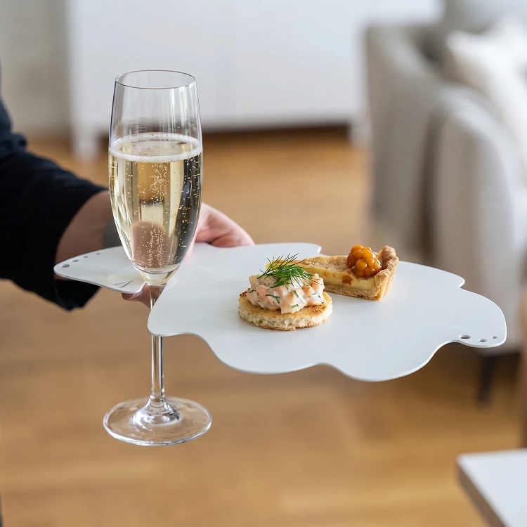 Mingelbricka med glashållare