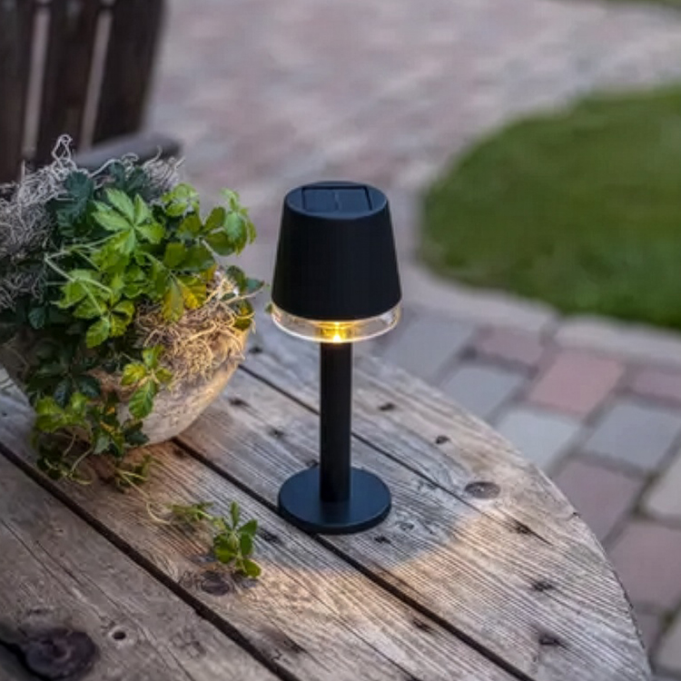 Solcellsladdad bordslampa mini