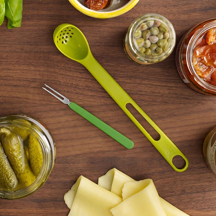 Sked och gaffel för antipasti