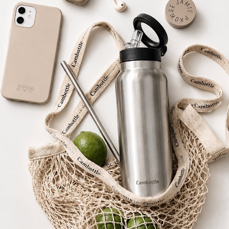 Vattenflaska med mobilhållare, Cambottle