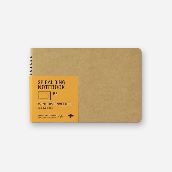 Album, Kuvert med fönster, WINDOW ENVELOPE B6, 12 sidor, Traveler's Company, Natur