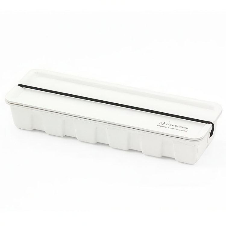 Ask av återvunnet papper, MIDORI PULP PEN STORAGE, vit