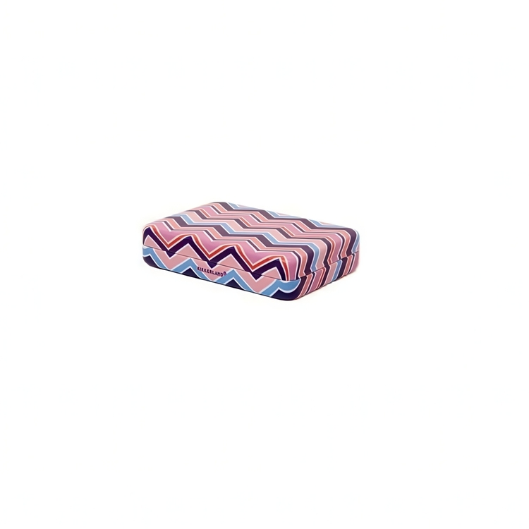 Ask med spegel, PORTABLE JEWELRY CASE STRIPPED, 10 x 7 x 2 cm